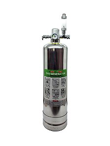 Cilindro P/ CO2 Caseiro Soma C/ Regulador/Manometro e Conta Bolhas