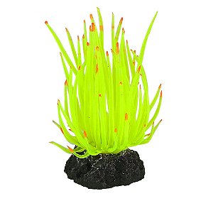 Enfeite de Silicone Soma anêmona Long Tentacle Amarela