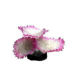Enfeite de Silicone Soma Coral Mushroom Spotted Branco 04