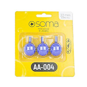 Pedra porosa Soma Redonda AA-004 (22X22MM) ( 3UN)