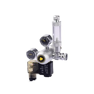 Regulador de CO2 Soma Tool - 2 Manometros+conta Bolhas+solenoide 220V