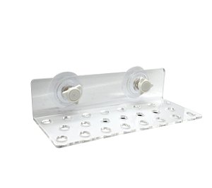 Suporte de acrílico Soma com Ventosa de pressão (24X12X6CM) 23 Furos