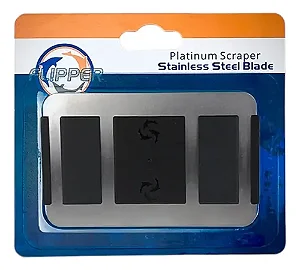 Flipper Cartão de Inox Platinum Scraper - Pacote com 1  unidade