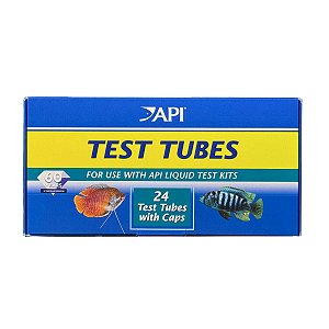 Teste para Aquário API Replacement Test Tubes com caps 24UN