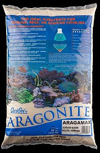 Substrato para Aquário Aragonite Aragamax Sugar Sized 30LB