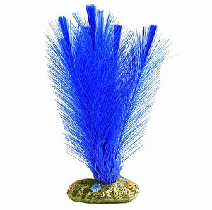 Planta Artificial para Aquário Plastic Plant 20cm Mayaca Sellowiana Sint. Blue