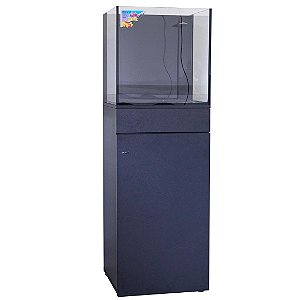 AQUARIO MARINHO BOYU COM SUMP TRASEIRO/MOVEL HA- 450A 80L PRETO 127V