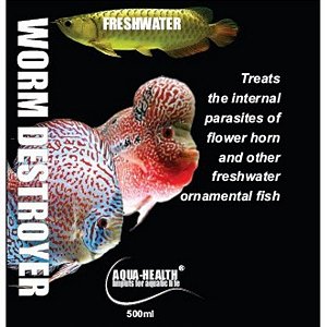 Vermífugo para Peixes Aqua-Health Worm Destroyer 250 ML Água Doce