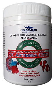 Cistos de Artêmia para Eclosão OceanClean Artemia Cists 80g