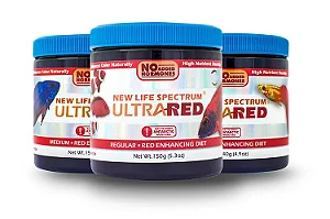 Ração New Life Spectrum Ultra Red Regular Pellets (1mm 1,5mm) 100 Gramas (Pack)