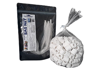 Bolsa de Nylon para Mídias Filtrantes OceanClean Bag Net Pack Com 5 Unidades Tamanho: 30x35cm E Malha De 2cm