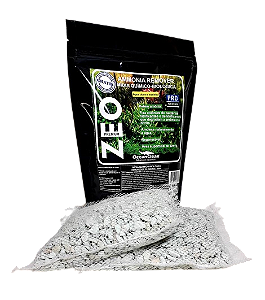 Mídia Removedora de Amônia e Nitrito OceanClean para Água Doce E Marinho Ammonia Remover Zeo Premium Pack 500ml