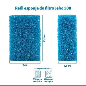 Refil de Esponja Jebo para Filtro Externo 508