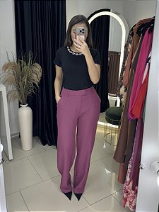 Pantalona Linho Rosa