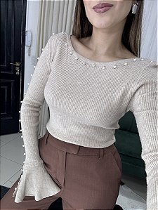 Tricot Modal Pérola Bege