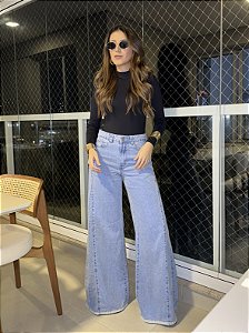 Calça Jeans Pantalona Max