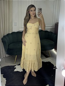 Vestido Lese Amarelo