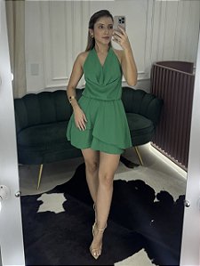Vestido Macaquinho Amoré Verde