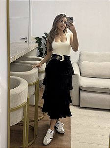 Saia Midi Venti Preta