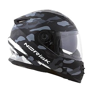 Capacete Norisk FF302 Soul Destroyer Matte Black/White