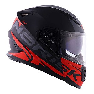 Capacete Norisk FF302 Soul Manty Pto/Verm