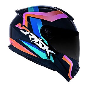 Capacete Norisk FF802 Razor Void Black/Orange/Blue
