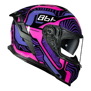 Capacete Norisk Strada II Fusion Roxo/Rosa
