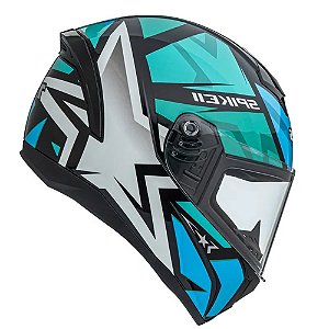 Capacete Peels Spike II 1ST Preto/Azul