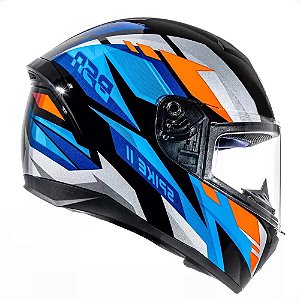 Capacete Peels Spike II BSN Preto/Azul