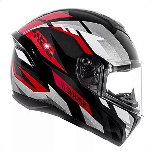 Capacete Peels Spike II BSN Preto/Vermelho