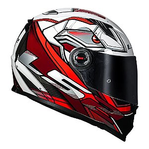 Capacete LS2 FF358 Classic Xdron Black/Red