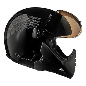 Capacete Peels F-21 Sword Preto/Grafite