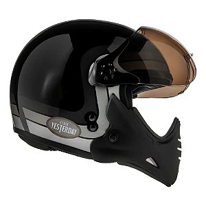 Capacete Peels F-21 Yesterday Preto/Prata