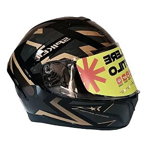 Capacete Peels Spike II 1ST Preto/Dourado