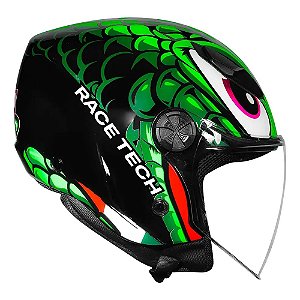Capacete Race Tech Play Snake Green