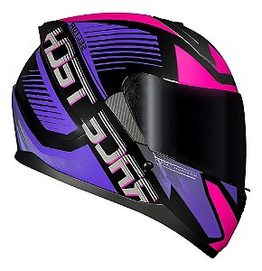 Capacete Race Tech Sector Slash Black/Purple