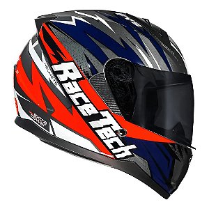 Capacete Race Tech Sector Electro Titanium/Orange
