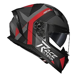Capacete Race Tech Volt Abstrak Matte Black/Red