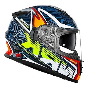 Capacete Norisk FF302 Soul 2 Control Blue/Orange