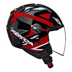 Capacete Norisk Orion Denver Preto/Vermelho