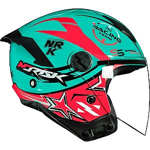 Capacete Norisk Neo Galaxy Turquesa/Pink