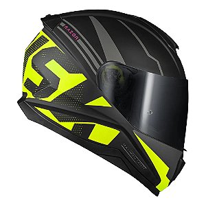 Capacete Norisk Razor Full Matte Black/Yellow