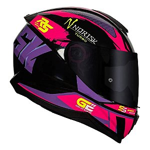 Capacete Norisk Razor Turbo Black/Pink/purple