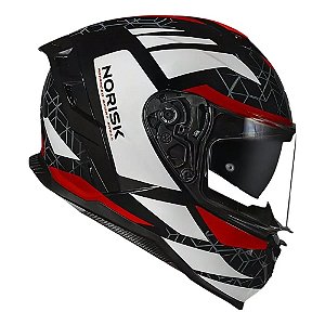 Capacete Norisk Strada II Evoque Black/White/Red