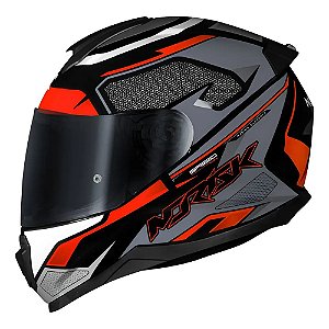 Capacete Norisk Razor Run Speed Max Gray/Orange