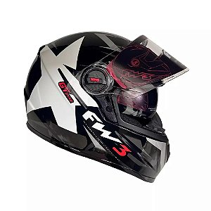 Capacete FW3 GTX Star Grafite/Prata