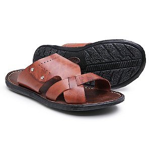 Chinelo de Calçar em couro legitimo Casual