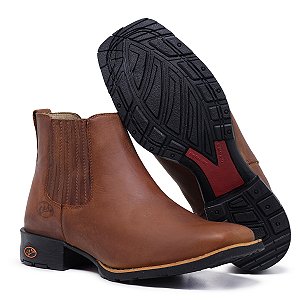 Botina De couro fossil Cabicera