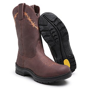 Bota de trabalho cabicera bota de galocha em couro
