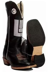 Bota Country Texana com salto carrapeta